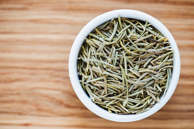 Closeup of dried rosemary