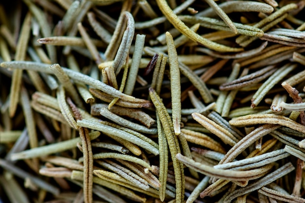 Closeup of dried rosemary