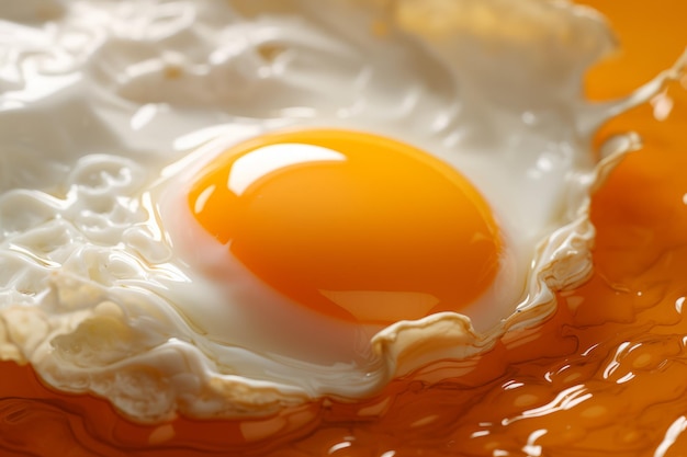 Free photo closeup of a grilled egg filling the frame