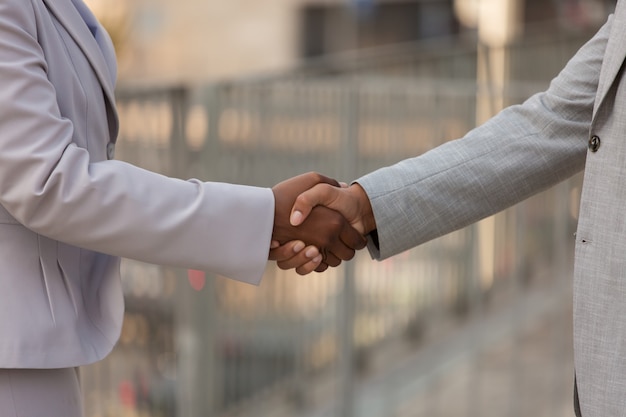 Closeup of handshake