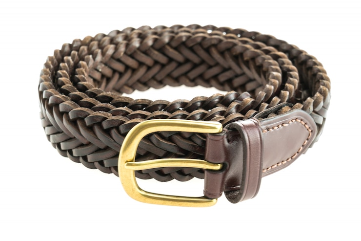 Free Photo closeup hole silver black strap