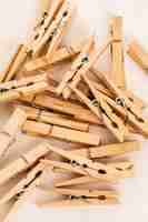 Free photo closeup image of eco clothespins