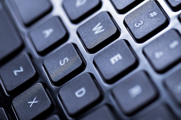 Closeup of a keyboard