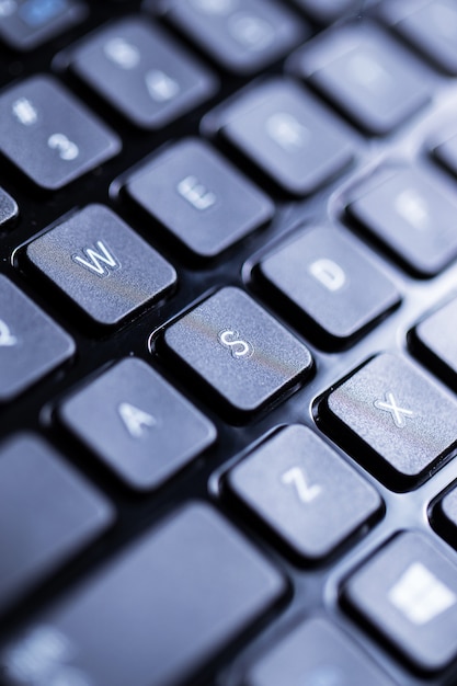 Closeup of a keyboard