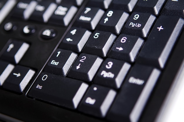 Closeup of keyboard