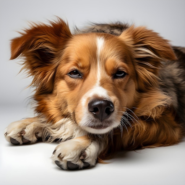 Free photo closeup kooikerhondje dog background