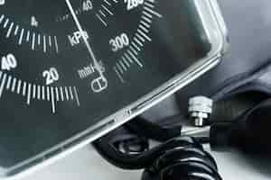 Free photo closeup of manometer tool