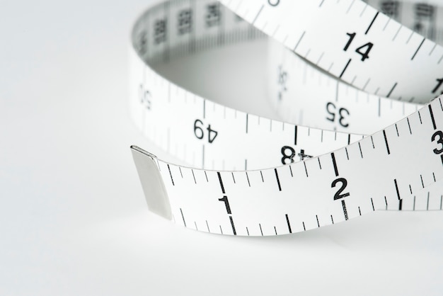 Closeup of measuring tape