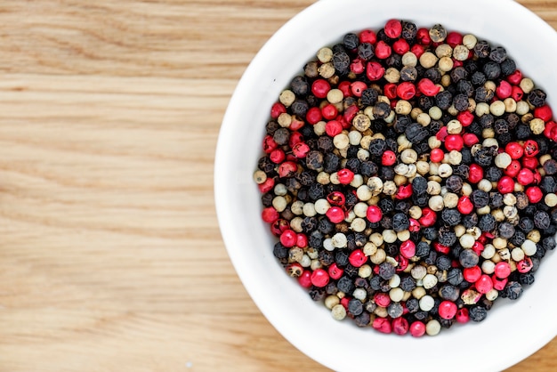 Closeup of peppercorn texture