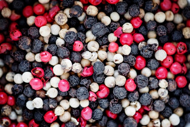 Closeup of peppercorn texture