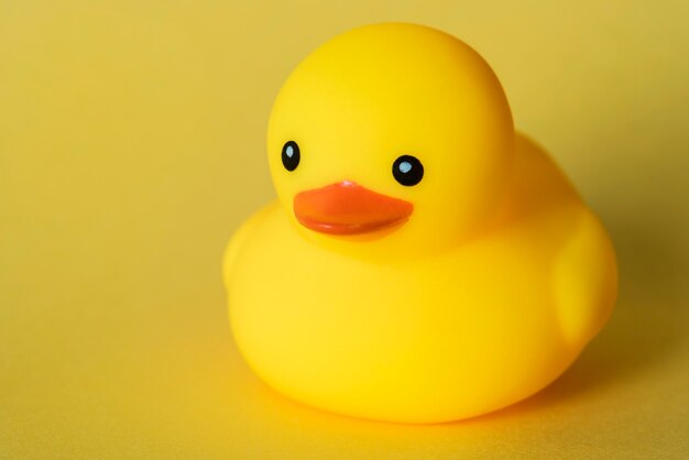 Closeup of rubber duck