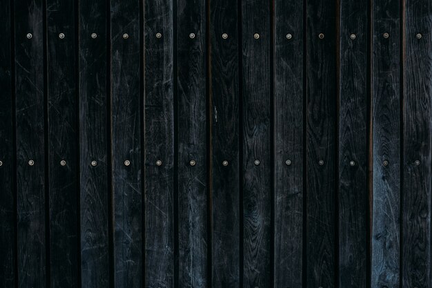 Closeup shot of a black wooden surface