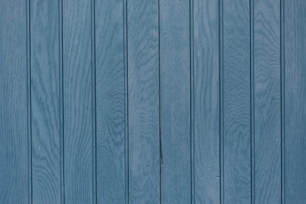 Closeup shot of blue plank wooden background