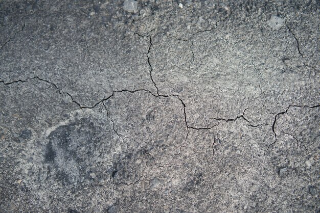 Closeup shot of the cracked stone texture