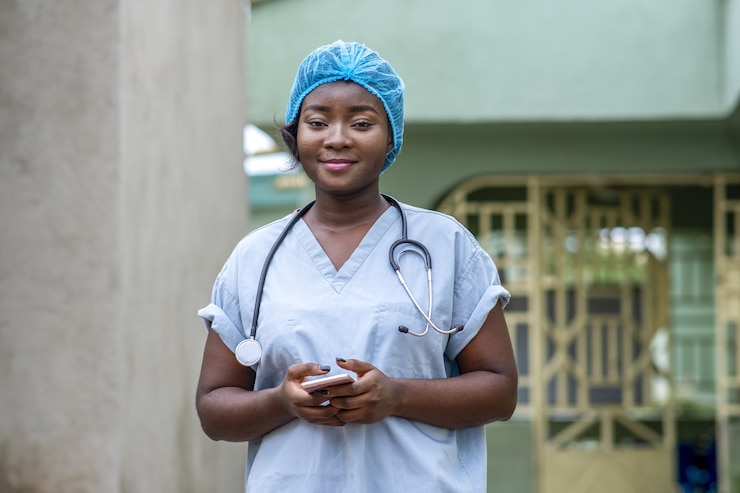 Free Photo closeup shot of a female doctor