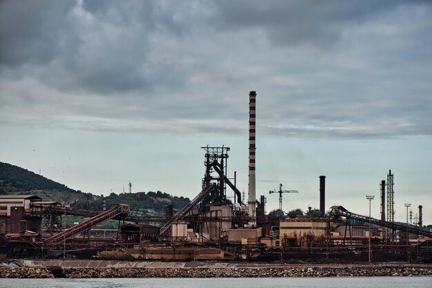 Closeup shot of a metallurgical combine