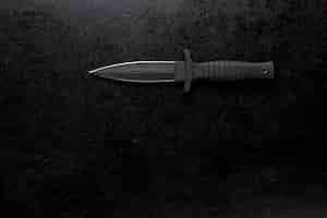 Free photo closeup shot of a sharp army knife