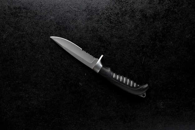 Closeup shot of a sharp army knife
