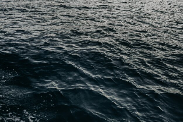 Closeup shot of waves in a serene body of water