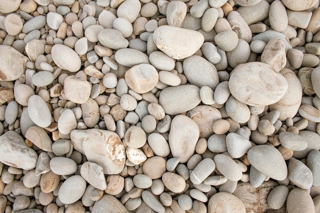 Closeup shot of white small pebbles-background