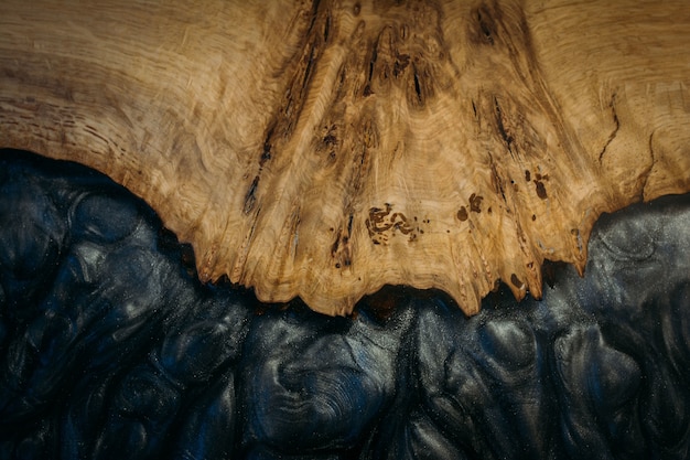 Free photo closeup shot of wood and black
