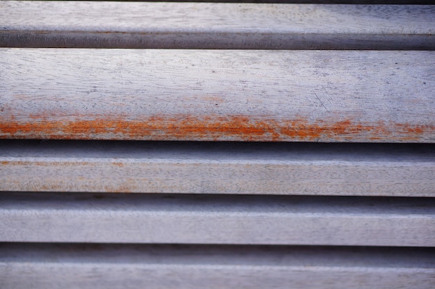 Closeup shot of a wooden bench background