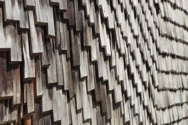 Free photo closeup shot of a wooden roof