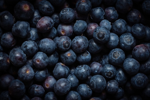 Closeup shot of yummy blueberries