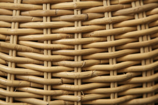 Closeup of a thatched basket under the sunlight - cool for backgrounds