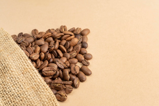 Cloth bag with coffee beans