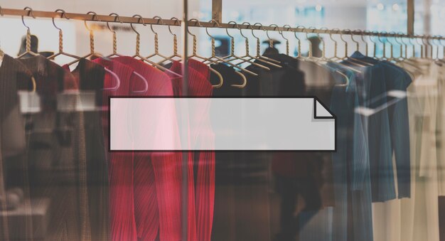 Clothes Search Bar Box Banner Badge