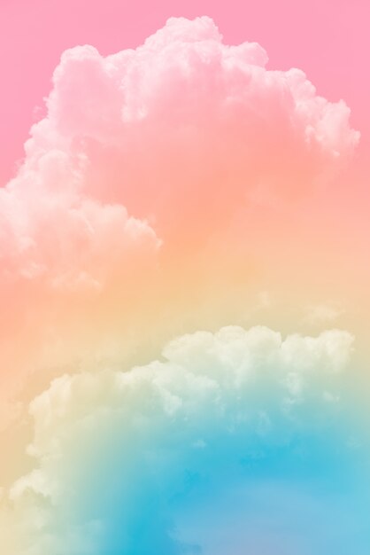 Premium Photo | Cloud background with a pastel color