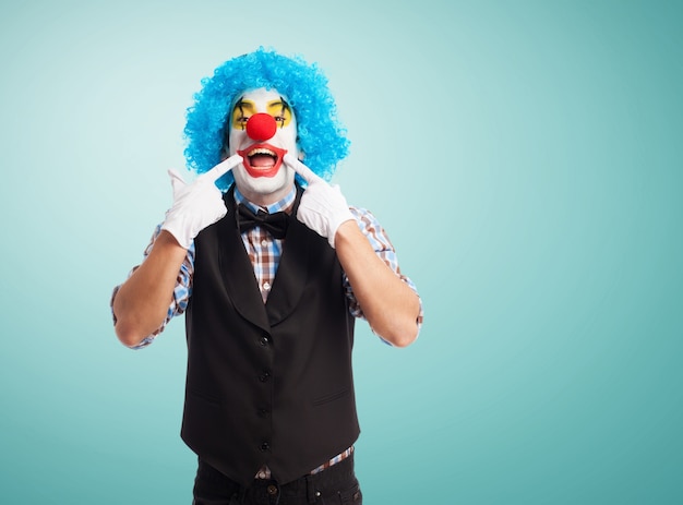 Foto gratuita clown sorridente