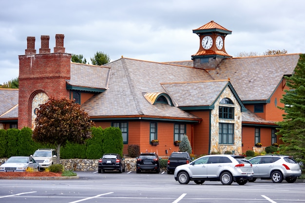 The clubhouse in Tewksbury, USA