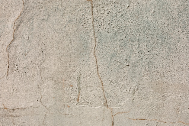 Coarse concrete surface with cracks