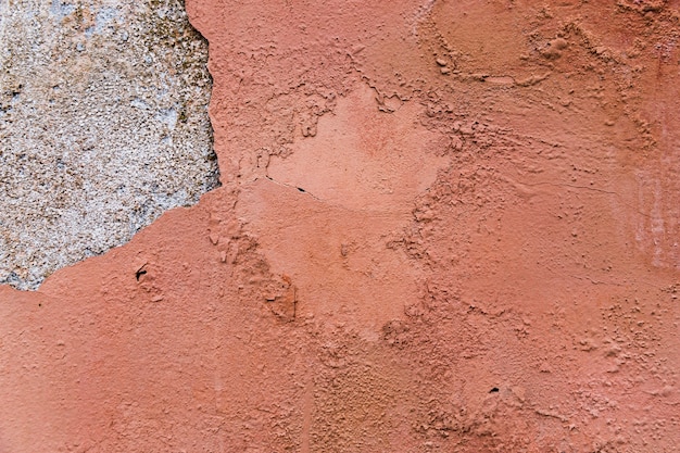 Coarse and painted cement wall surface