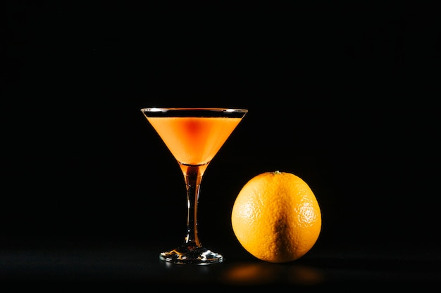 Cocktail and orange