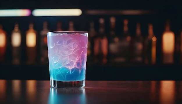 Foto gratuita cocktail rinfrescante in stile neo-futuristico