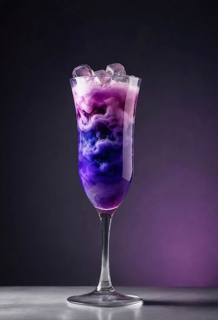 Free photo cocktail refreshment in neo-futuristic style