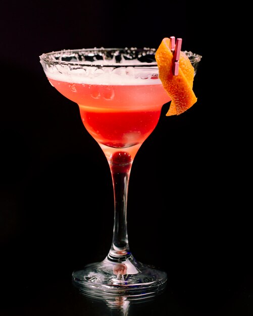 Cocktail with orange zest