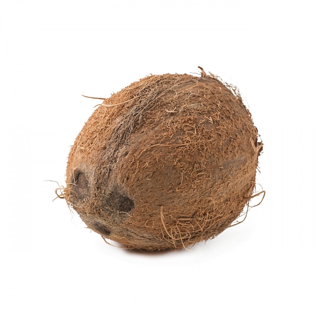 Coconut isolated on white background