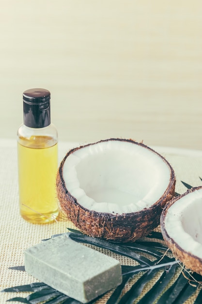 Coconut near lotion