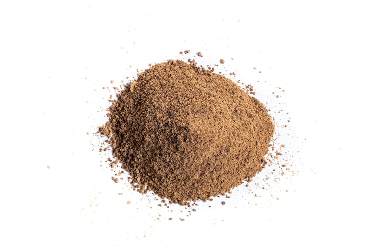 Free Photo coconut palm sugar isolated on white background