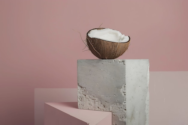 Free photo coconut still life