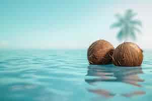 Free photo coconut still life