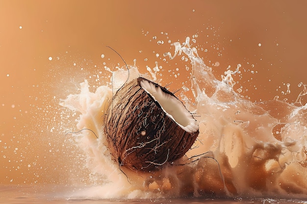 Free photo coconut still life