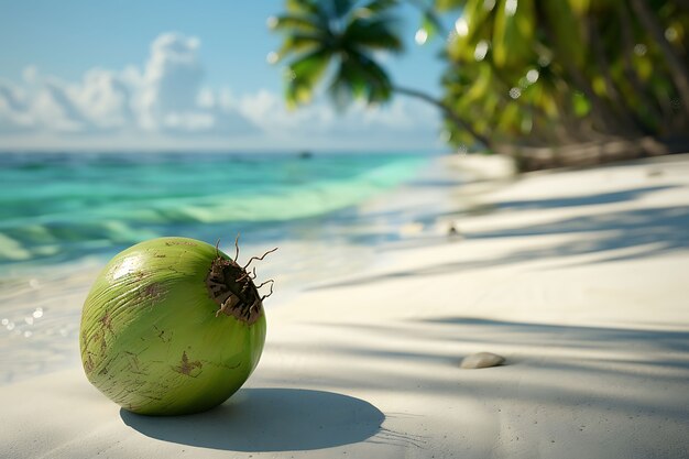 Free photo coconut still life