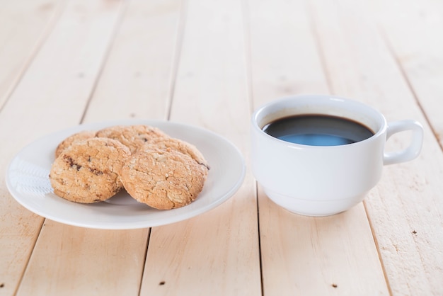 無料写真 コーヒーとクッキー