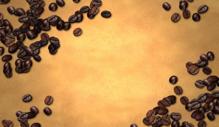 Free Photo coffee bean on old paper