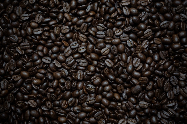 コーヒー豆の背景。
